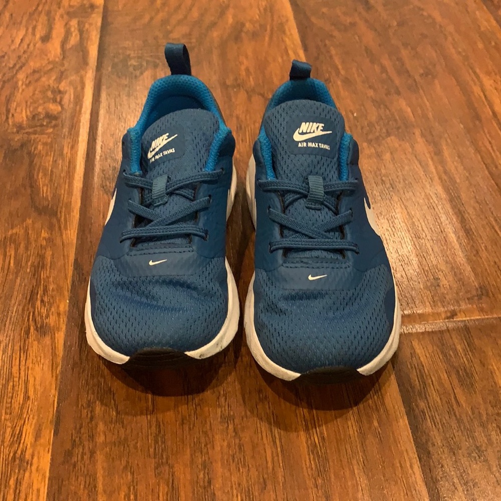 Little Boys Blue Nike Air Max Tavas Size 10C